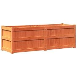 Helloshop26 - Jardinière bac lit surélevé plantes fleurs terrasse jardin cire 150 x 50 x 50 cm bois de pin massif marron 02_0038446 - marron Bois m