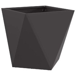 Helloshop26 - Jardinière contemporary design pour extérieur 50 x 50 x 50 cm résistance intempéries en acier noir 02_0053076 02_0053076 - noir acie