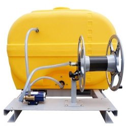 Ensemble cuve d'arrosage PE coffre 600 l équipée sur plateau avec pompe électrique - CEMO - 90230E