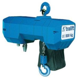 Palan électrique à chaîne Tractel - Fin de course électrique, arrêt d'urgence, protection IP54