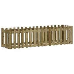 Helloshop26 - Jardinière bac lit surélevé plantes fleurs terrasse jardin de jardin design de clôture bois de pin imprégné marron 02_0039817 - ma