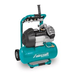 Compresseur de chantier mobile cuve 24 L 2,2 kW / 3 Ch 310 L/min 10 bars 230 V - Fabriqué en Europe Aircraft COMPACT-AIR 321/24