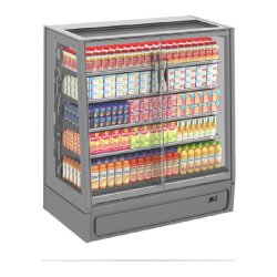 Vitrine semi-verticale froid positif 2 portes Bonnet Névé EPTA Multifresco 2P P75cm (%IA82-2... Ou MULTIFRESCO...)