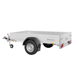 Remorque SARIS MAC ALU - 1 essieu freiné - PTAC 1350 Kg - 255 x 133 cm - Référence MC 255 133 1350 1