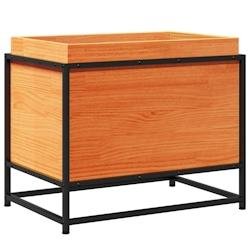 Helloshop26 - Jardinière bac lit surélevé plantes fleurs terrasse jardin cire 60 x 40 x 50 cm bois de pin massif marron 02_0038468 - marron Bois ma