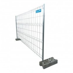 Clôture de chantier mobile grillagée 350 x 190 cm - cadre 2 - 14899 - Longueur 3500 mm - Hauteur 1900 mm