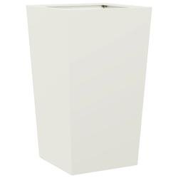 Helloshop26 - Jardinière bac lit surélevé plantes fleurs terrasse jardin 45 x 45 x 75 cm acier blanc 02_0037608 - blanc acier 3000214265018