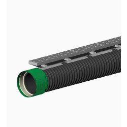 Puisard linéaire Soleno - Grille horizontale continue - Résistance autoroutière en acier inoxydable/PEHD