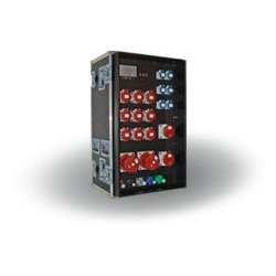 115-01-255 - Coffret de distribution Indu Electric - avec prises pour rack 19″ et Powerlock 3P+N+PE