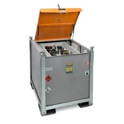 Station DT-Mobil PRO PE ADR 980 Premium - Cuve gasoil double paroi 980L homologuée ADR avec pompe Cematic 72