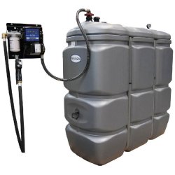 Cuve stockage fuel 1 500 litres en PEHD avec pompe 50 l/min - RENSON - 141283