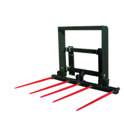 Manip'bal MPB 6 - Pique-bottes pour balles rondes ou carrées, compatible Euro ou MX, options de rehausse et pic supplémentaire
