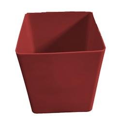 Pot de fleurs carré cubio h 50 cm-plast'up rotomoulage - ROUGE - rouge 0750122559367