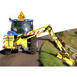 Machine 4800 - broyeur d'accotement Tail'Net - portée au sol 6m avec rotor 1.20m et puissance hydraulique 50cv