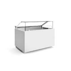 Vitrine réfrigérée professionnelle LUCIS - élégante, technologique et multifonctionnelle pour boulangerie, pâtisserie, chocolaterie et cafétéria