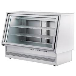 Vitrine fermée réfrigérée avec verre incliné - 1515x850x1085 mm - 420 W 230/1V - 13VC1158 Eurast - gris inox 13VC1158
