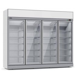 Vitrine réfrigérée 4 portes en verre INS-2060R - 2060 litres - 2508 x 710 x 2092 mm