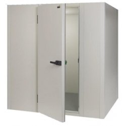 Chambre froide en kit avec sol - panneaux 2° choix - dimensions intérieures : L 1500 x P 1200 x H 1940 mm - froid ventilé - 3,49 m3