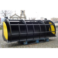 Godet a grappin pour chariot telescopique