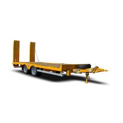 Remorque porte-engin lourd - transport sécurisé de machines de chantier