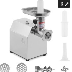 Royal Catering - Royal Catering RCFW 70-600ECO Hachoir à Viande Électrique Professionnel Acier Inox (70 kg/h, 600 W, Fonction de Retour en Arrière,