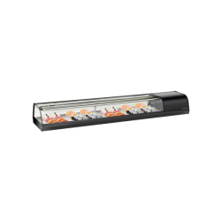 Vitrine réfrigérée à sushi - Longueur 1450 mm - Référence RS60 - Verre trempé et double refroidissement