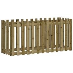 Helloshop26 - Jardinière bac lit surélevé plantes fleurs terrasse jardin de jardin design de clôture bois de pin imprégné marron 02_0039813 - ma