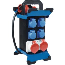 Répartiteur électrique à poser - fiche CEE 400V 16 A 5 broches - AS-SCHWABE - plastique incassable et IP44