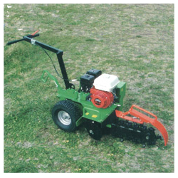 Trancheuse de sol poussée TR 50 - autonome, 2 roues, chaîne de creusement au carbure de tungstène