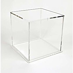 Vitrine cloche sur socle en plexiglas
