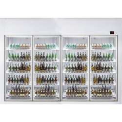 Chambre froide positive 4 portes en verre - Combisteel - 0641094492533