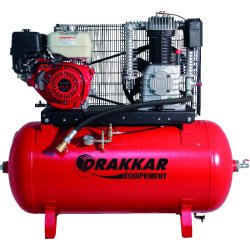 DRAKKAR EQUIPEMENT - Compresseur thermique à pistons - Moteur essence 9 CV - Cuve 230L - Pression maxi 12 bar - 11251