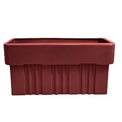 Jardinière bella 135l - bac à fleurs-dare win store - ROUGE - rouge 0750122554898