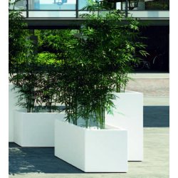 Jardinière Kube E2601 - Dimensions 80x30x30 cm - Volume 32L - Kit réserve d'eau A4327