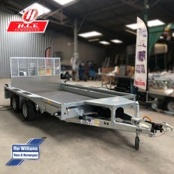 Remorque porte-engins Ifor Williams GX126 - rampe large, PTAC 3500 kg, 3.66 m de long