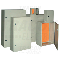 Armoire de distribution métallique en acier gris - 1000×800×250mm - type en saillie