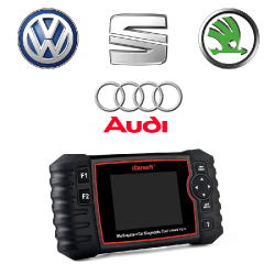 Valise diagnostic automobile iCarsoft VAWS V2.0 - compatible Volkswagen, Audi, Seat et Skoda - Écran LCD 4 pouces