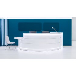 Banque d'accueil ergonomique et modulable avec design moderne