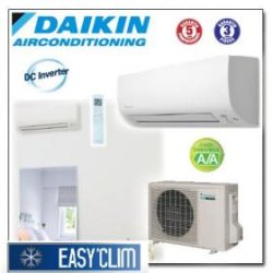 Climatiseur split réversible Daikin FTXS50K + RXS50L - Inverter pour pièces jusqu'à 50m² - Puissance froid 5.0KW / chaud 5.8KW