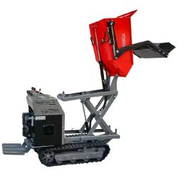 Minidumper hydrostatique à chenilles élévateur ciseaux avec pelle benne basculante 500KG 9CH à démarrage électrique Torros HRS500HSE