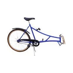 Monopousseur zéphyr bleu pour ville et balade - cadre acier bibow