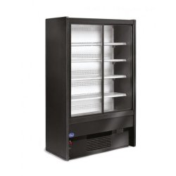 Vitrine murale libre-service - Non canalisable, laquée, double vitrage, inox - LATIUM H200/180-PC