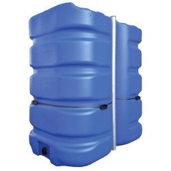 Cuve aérienne renforcée 3 000L - stockage d'eau - polyéthylène avec cerclage en acier