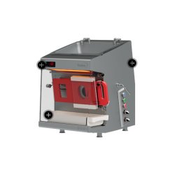 Hachoir réfrigéré Setna - entièrement inox 18-10, réfrigération complète et vitrine éclairée