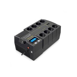 Onduleur PB 1000 LCD Nitram - 1000 VA / 600 W - Protection domestique et bureautique avec afficheur LCD et technologie GreenPower