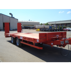 Remorque 2 essieux centraux à plateau basculant - Porte engins type R2CB8 - PTC 10T
