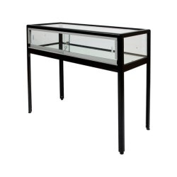 404343 vitrine d'exposition table avec éclairage l100xp42xh94 cm