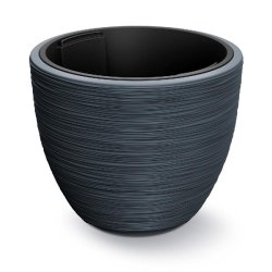 Casaria Prosperplast - Jardinière avec réservoir, coloris Anthracite, collection FURU, 39x39x32 cm, capacité 30 L - gris plastique ZA5588