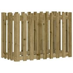 Helloshop26 - Jardinière bac lit surélevé plantes fleurs terrasse jardin de jardin design de clôture bois de pin imprégné marron 02_0039812 - ma
