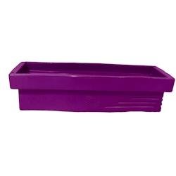Jardinière design effet pierre 70l avec réserve d'eau-plast'up rotomoulage - VIOLET - violet 0750122555611